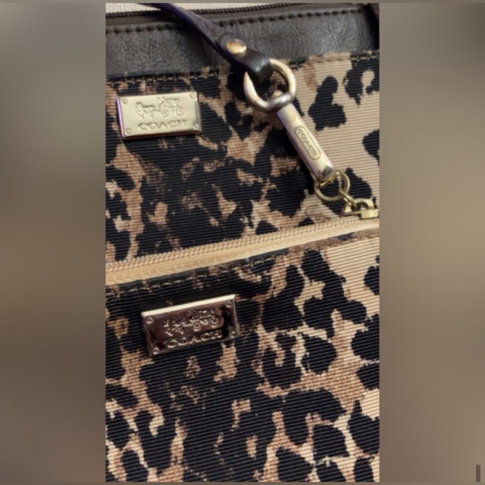 Coach Leopard Print Crossbody Bag Set - Picture 6 of 7